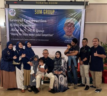 Keluarga Besar Owner SUM Group, H. Ompo Tahir, SE.